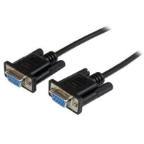 StarTech.com Cavo Seriale RS232 / DB9 Null Modem da 1m - nero Femmina/Femmina - Nero - 1 m - DB-9 - DB-9 - Femmina - Femmina