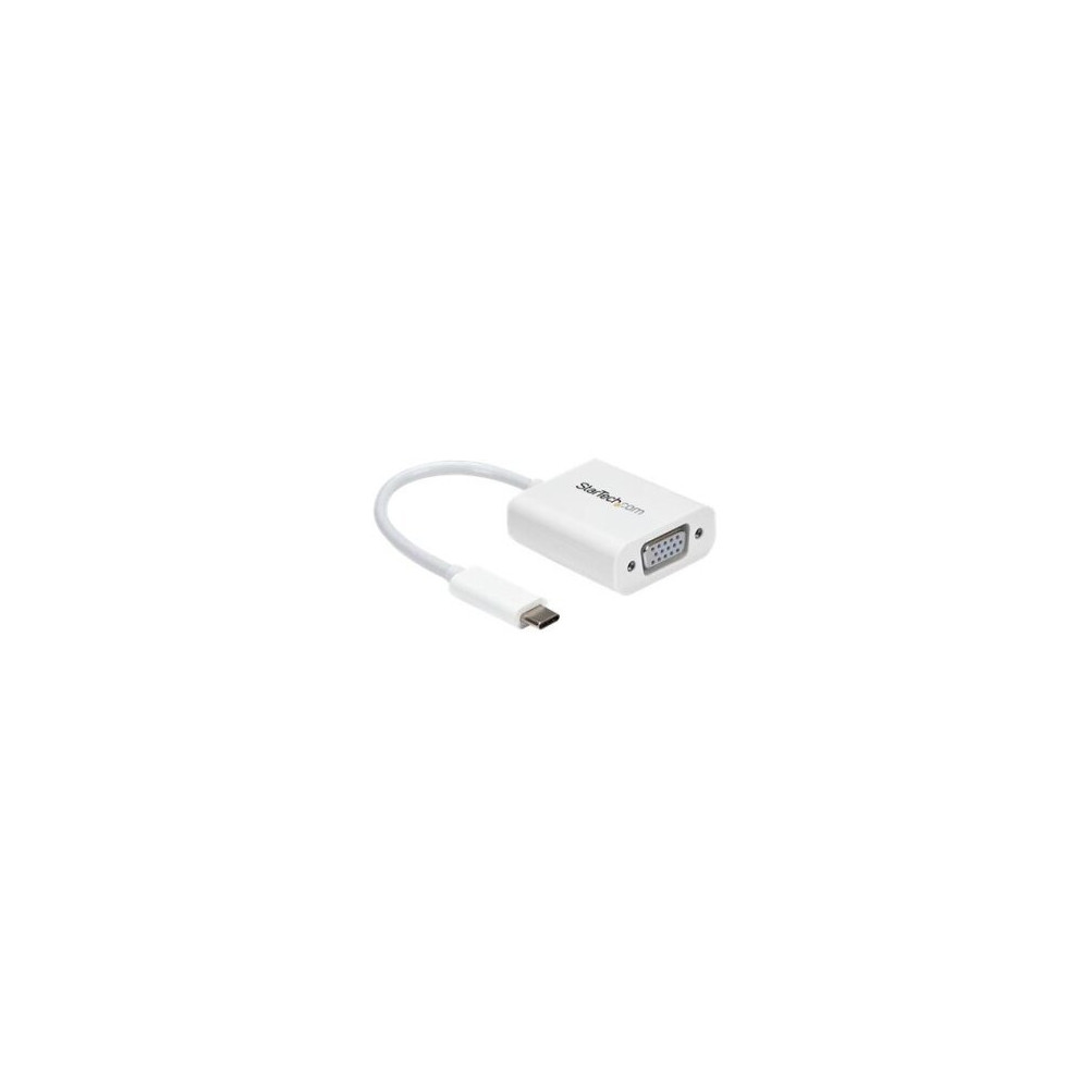 StarTech.com Adattatore USB-C a VGA - Convertitore Video USB 3.1 type-C a VGA - 1080p - Bianco - 3.2 Gen 1 (3.1 Gen 1) - USB tip