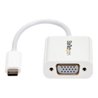 StarTech.com Adattatore USB-C a VGA - Convertitore Video USB 3.1 type-C a VGA - 1080p - Bianco - 3.2 Gen 1 (3.1 Gen 1) - USB tip