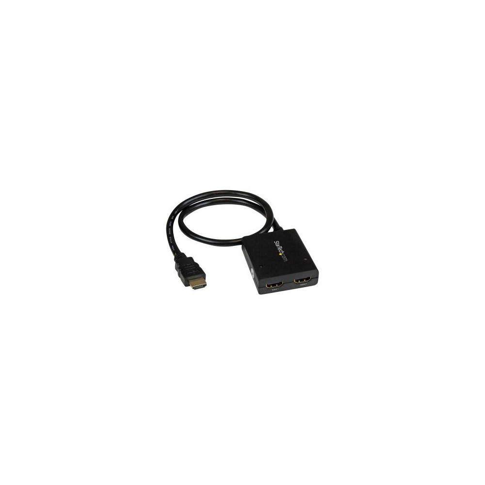 StarTech.com Sdoppiatore Splitter HDMI 4k 30hz 1x2 da 1 a 2 porte Alimentato con Adattatore o USB - HDMI - 2x HDMI - 3840 x 2160