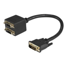 StarTech.com Cavo splitter video digitiale DVI-D a 2 DVI-D da 30 cm - M/F - 0,3 m - DVI-D - 2 x DVI-D - Maschio - Femmina - Nero