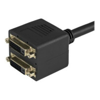 StarTech.com Cavo splitter video digitiale DVI-D a 2 DVI-D da 30 cm - M/F - 0,3 m - DVI-D - 2 x DVI-D - Maschio - Femmina - Nero