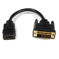 StarTech.com Adattatore cavo video HDMI a DVI-D da 20 cm - HDMI femmina a DVI maschio - 0,203 m - HDMI tipo A (Standard) - DVI-D