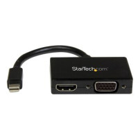 StarTech.com Adattatore Mini DisplayPort a HDMI e VGA - Convertitore audio/video da viaggio mDP 2 in 1 - 1920x1200 / 1080p - 0,1