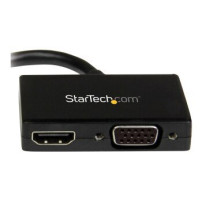StarTech.com Adattatore Mini DisplayPort a HDMI e VGA - Convertitore audio/video da viaggio mDP 2 in 1 - 1920x1200 / 1080p - 0,1