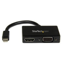 StarTech.com Adattatore Mini DisplayPort a HDMI e VGA - Convertitore audio/video da viaggio mDP 2 in 1 - 1920x1200 / 1080p - 0,1