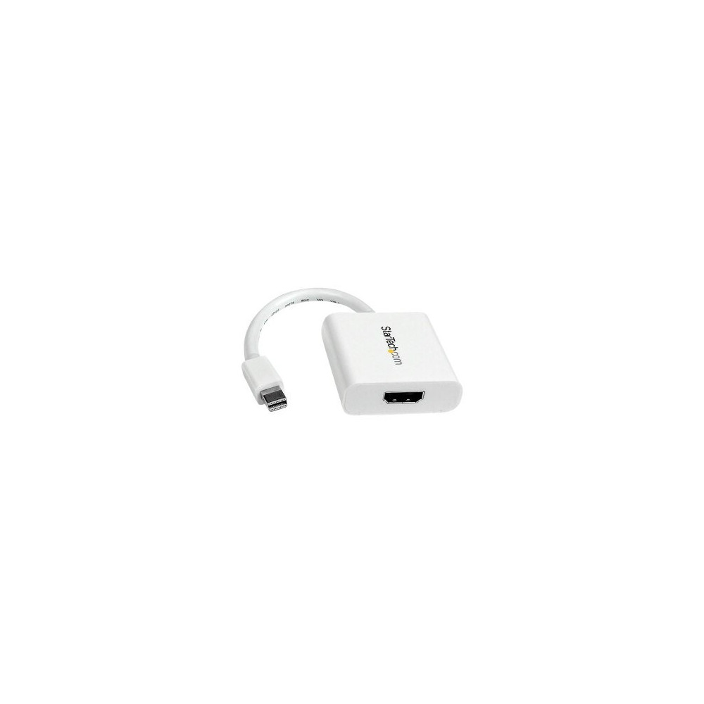StarTech.com Convertitore adattatore video Mini DisplayPort a HDMI - Bianco - 0,12 m - Mini-DisplayPort - HDMI - Maschio - Femmi