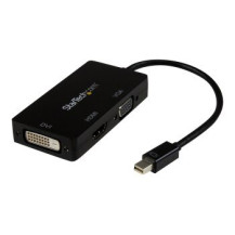 StarTech.com Adattatore Mini DisplayPort da viaggio VGA/DVI/HDMI - Convertitore mDP 3 in 1 - 0,15 m - Mini DisplayPort - DVI-D +