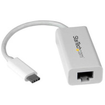StarTech.com Adattatore di rete USB-C a RJ45 Gigabit Ethernet - USB 3.1 Gen 1 - (5 Gbps) - Bianco - Cablato - USB tipo-C - Ether