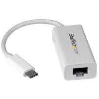 StarTech.com Adattatore di rete USB-C a RJ45 Gigabit Ethernet - USB 3.1 Gen 1 - (5 Gbps) - Bianco - Cablato - USB tipo-C - Ether