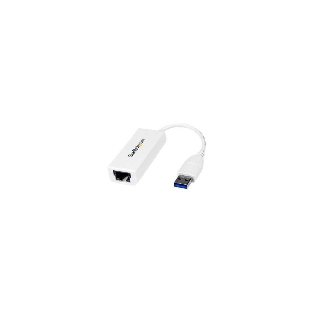 StarTech.com Adattatore di rete NIC USB 3.0 a Ethernet Gigabit - Bianco - Cablato - USB - Ethernet - 5000 Mbit/s - Bianco