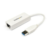 StarTech.com Adattatore di rete NIC USB 3.0 a Ethernet Gigabit - Bianco - Cablato - USB - Ethernet - 5000 Mbit/s - Bianco