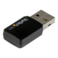 StarTech.com USB 2.0 AC600 Mini Dual Band Wireless-AC Network Adapter - Adattatore WiFi 802.11ac 1T1R - 2,4 GHz / 5 GHz USB Wire