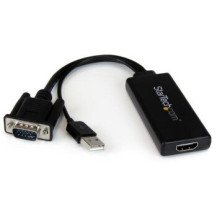 StarTech.com Adattatore Convertitore VGA a HDMI con Audio via USB - Cavo Convertitore Portatile VGA a HDMI - 1080p - 1920 x 1080