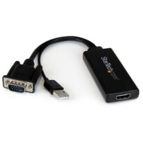 StarTech.com Adattatore Convertitore VGA a HDMI con Audio via USB - Cavo Convertitore Portatile VGA a HDMI - 1080p - 1920 x 1080