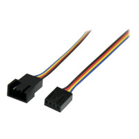 StarTech.com Cavo di prolungamento da 30 cm a 4 pin Molex per ventilatore - St/Bu - Cavo di prolungamento PWM a 4 pin per ventil