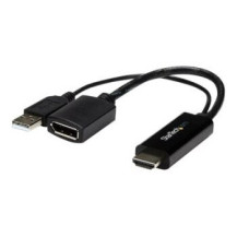 StarTech.com Adattatore / Convertitore HDMI a DP alimentato via USB - Ultra HD 4K - 3840 x 2160 Pixel - 1080p,720p - 120 Hz - Ne