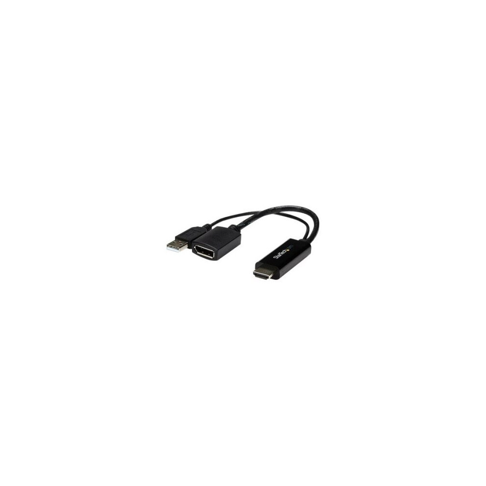 StarTech.com Adattatore / Convertitore HDMI a DP alimentato via USB - Ultra HD 4K - 3840 x 2160 Pixel - 1080p,720p - 120 Hz - Ne