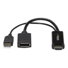 StarTech.com Adattatore / Convertitore HDMI a DP alimentato via USB - Ultra HD 4K - 3840 x 2160 Pixel - 1080p,720p - 120 Hz - Ne