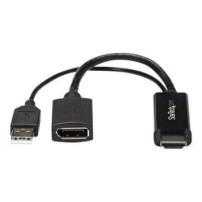 StarTech.com Adattatore / Convertitore HDMI a DP alimentato via USB - Ultra HD 4K - 3840 x 2160 Pixel - 1080p,720p - 120 Hz - Ne
