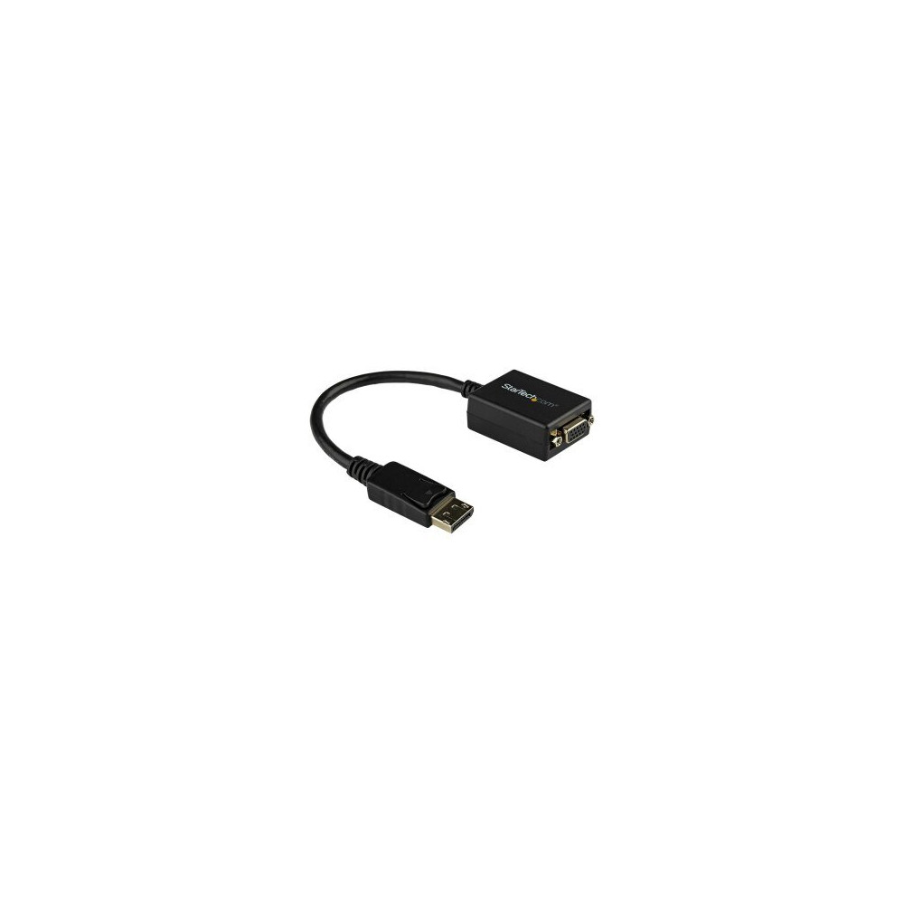 StarTech.com Adattatore convertitore video DisplayPort a VGA - 0,225 m - 1920 x 1200 Pixel - 1080p - Nero - Convertitore video a