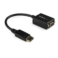 StarTech.com Adattatore convertitore video DisplayPort a VGA - 0,225 m - 1920 x 1200 Pixel - 1080p - Nero - Convertitore video a