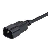 StarTech.com 1 m cavo elettrico di prolungamento, C14 a C13, 10A 125V, 18AWG, cavo elettrico di prolungamento per computer, IEC-