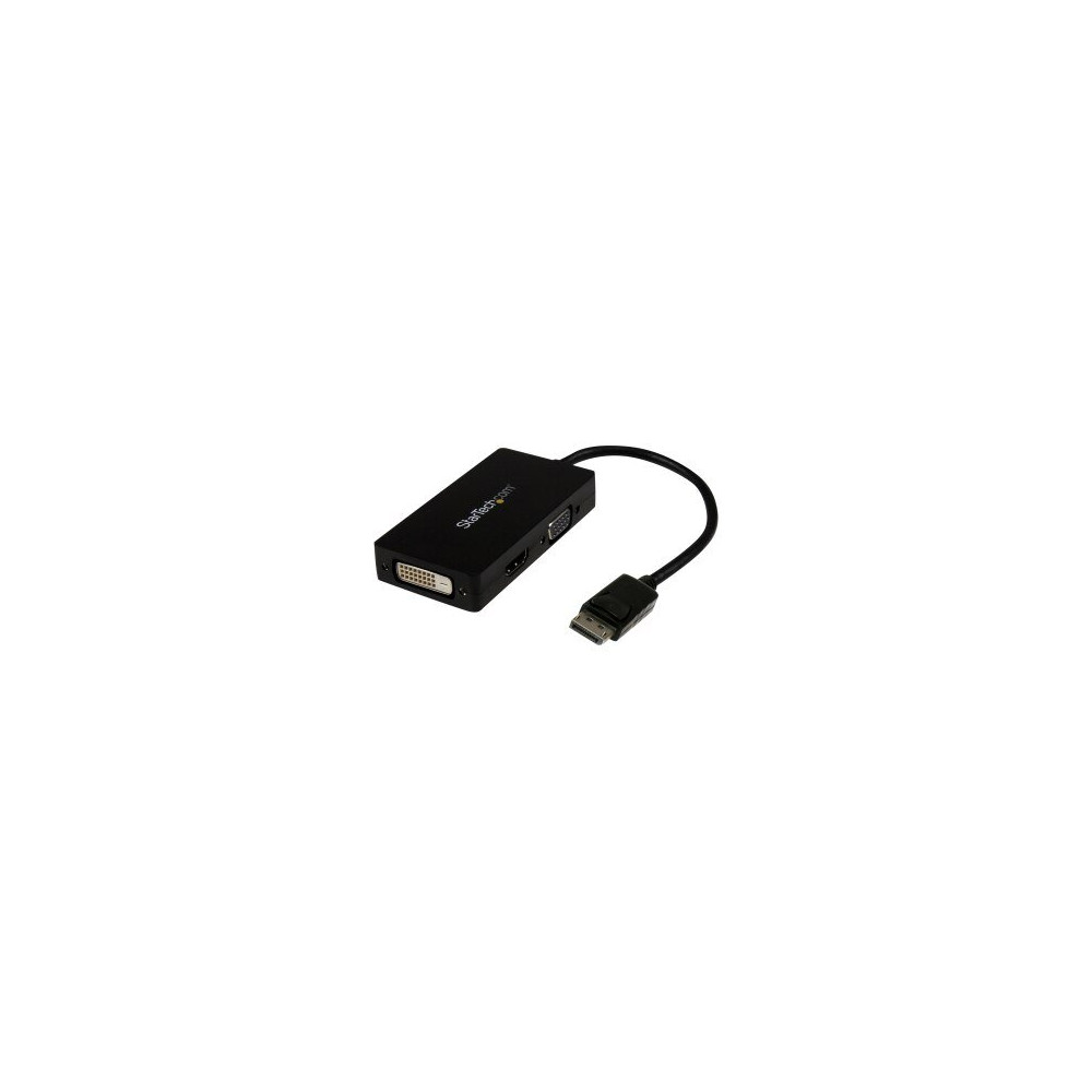 StarTech.com Cavo Adattatore 3 in 1 DisplayPort a VGA/DVI/HDMI - Convertitore DP a VGA HDMI DVI - 0,15 m - 1920 x 1200 Pixel - 1