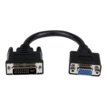StarTech.com Adattatore cavo DVI a VGA da 20 cm - DVI-I maschio a VGA femmina - 0,203 m - DVI-I - VGA - Maschio - Femmina - Nich