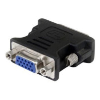 StarTech.com Adattatore DVI a VGA - Cavo Convertitore DVI a VGA - Maschio / Femmina - Nero - DVI-I - VGA - Nero