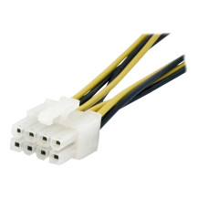 StarTech.com adattatore di rete a 15 cm da 4 pin a 8 pin EPS con LP4 - Bu/St - Adattatore di alimentazione presa/connessione - t