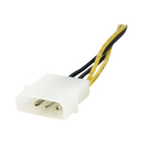 StarTech.com adattatore di rete a 15 cm da 4 pin a 8 pin EPS con LP4 - Bu/St - Adattatore di alimentazione presa/connessione - t