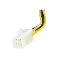 StarTech.com adattatore di rete a 15 cm da 4 pin a 8 pin EPS con LP4 - Bu/St - Adattatore di alimentazione presa/connessione - t