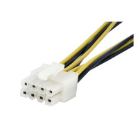 StarTech.com adattatore di rete a 15 cm da 4 pin a 8 pin EPS con LP4 - Bu/St - Adattatore di alimentazione presa/connessione - t