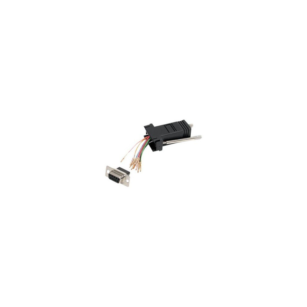 StarTech.com Adattatore Modulare seriale DB9 a RJ45 - F/F - DB-9 - RJ-45 - Nero