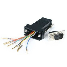 StarTech.com Adattatore modulare da DB9 a RJ45 - M/F - DB-9 - RJ-45 - Nero