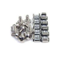 StarTech.com M6-Montageschrauben und K├ñfigmuttern f├╝r Serverschrank / Rack - 100 pezzi. - Schrauben f├╝r Rack (Packung mit 100