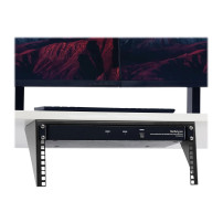 StarTech.com Rack Halterung 4 HE 19 pollici verticale per parete in acciaio - Nero - Halterung - adatta alla montatura su parete