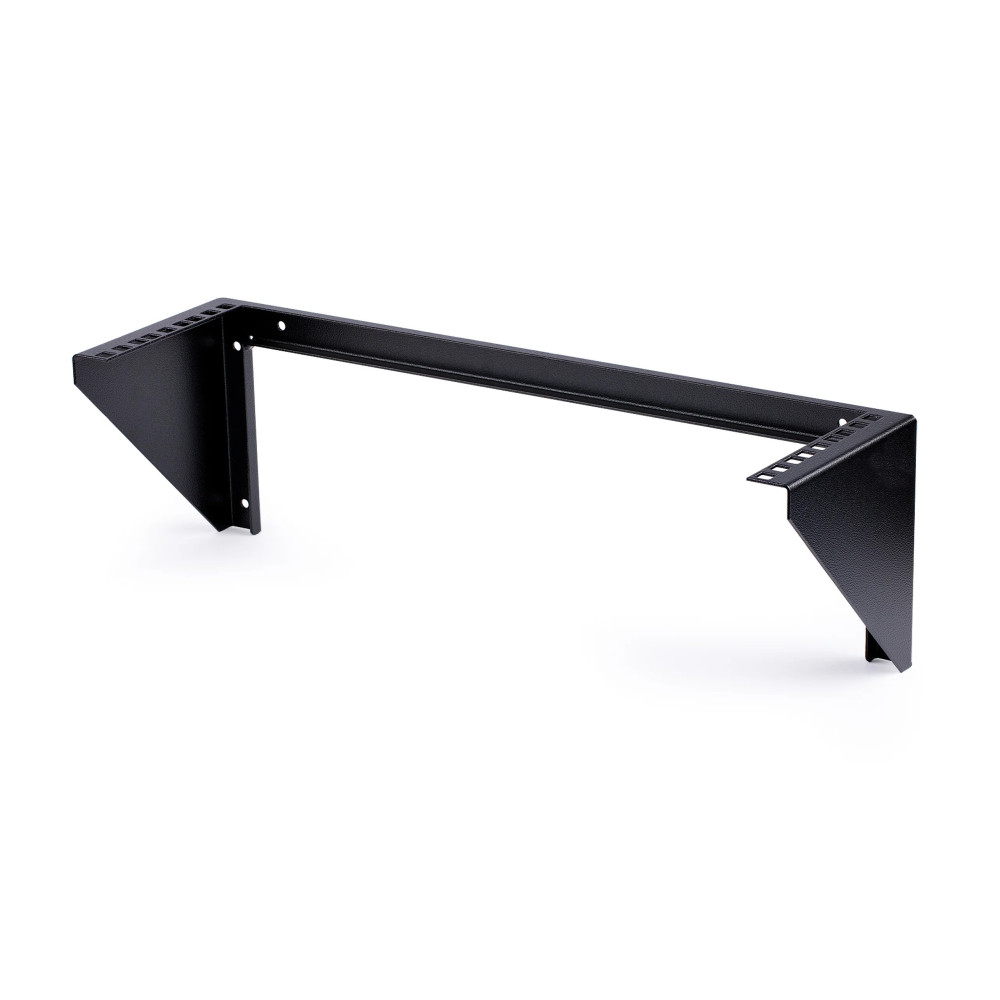 StarTech.com Rack Mount Verticale per Parete da 3U con Montaggio su Parete - Rack Bracket da 19 pollici in acciaio nero - Open F