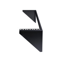 StarTech.com Rack Mount Verticale per Parete da 3U con Montaggio su Parete - Rack Bracket da 19 pollici in acciaio nero - Open F
