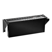 StarTech.com Rack Mount Verticale per Parete da 3U con Montaggio su Parete - Rack Bracket da 19 pollici in acciaio nero - Open F