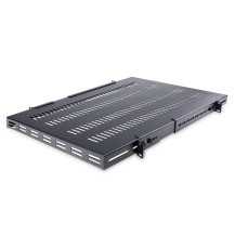 Scaffale per rack server di StarTech.com - 1U - Altezza Regolabile dell'Installazione - Pesantezza Elevata - Rack - Scaffale - N