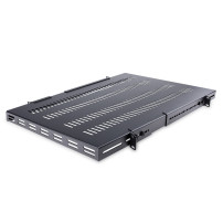Scaffale per rack server di StarTech.com - 1U - Altezza Regolabile dell'Installazione - Pesantezza Elevata - Rack - Scaffale - N