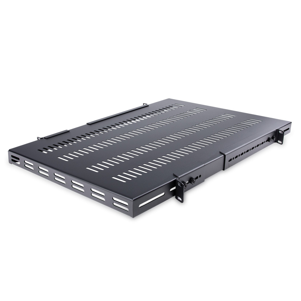 Scaffale per rack server di StarTech.com - 1U - Altezza Regolabile dell'Installazione - Pesantezza Elevata - Rack - Scaffale - N