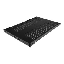 Scaffale per rack server di StarTech.com - 1U - Altezza Regolabile dell'Installazione - Pesantezza Elevata - Rack - Scaffale - N