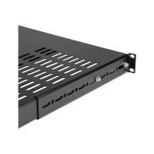 Scaffale per rack server di StarTech.com - 1U - Altezza Regolabile dell'Installazione - Pesantezza Elevata - Rack - Scaffale - N