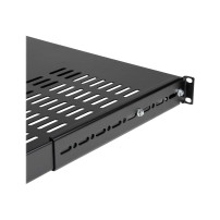 Scaffale per rack server di StarTech.com - 1U - Altezza Regolabile dell'Installazione - Pesantezza Elevata - Rack - Scaffale - N