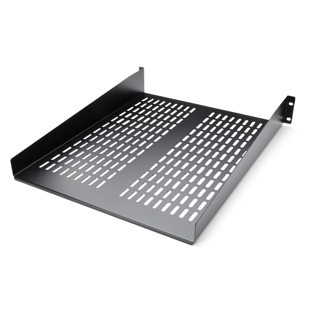 StarTech.com 2 HE 19 fisso sottopavimento tecnico per rack server fino a 22 kg - Sovraccorpo raffreddato per rack server profond