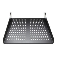 StarTech.com 2 HE 19 fisso sottopavimento tecnico per rack server fino a 22 kg - Sovraccorpo raffreddato per rack server profond