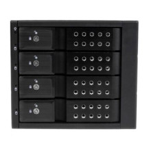 StarTech.com Sistema Backplane mobile per rack hot-swap portatili a 4 bay alloggiamenti per HDD SAS II / SATA III 3,5″ - 6 Gbps